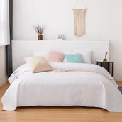 Narzuty - Narzuta 220 x 240 Pikowana Velvet Moxie Biały - miniaturka - grafika 1