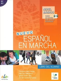 SGEL - Educacion Nuevo Espanol en marcha basico A1+A2 Podręcznik + CD - Castro Viudez Francisca - Książki do nauki języka hiszpańskiego - miniaturka - grafika 1