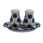 Pojemniki na przyprawy - Ceramiczny zestaw solniczka Ceramika Bolesławiec - miniaturka - grafika 1