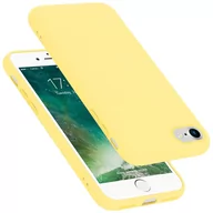 Etui i futerały do telefonów - Pokrowiec Do Apple iPhone 7 / 7S / 8 / SE 2020 Etui w LIQUID ŻÓŁTY TPU Silikon Case Cover Obudowa Ochronny Cadorabo - miniaturka - grafika 1