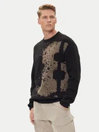 Swetry męskie - G-Star Raw Sweter Sprayed 89 D27772-D488 Czarny Relaxed Fit - miniaturka - grafika 1