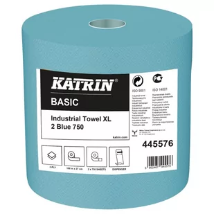 Katrin 445576 Czyściwo przemysłowe Basic XL 2 Blue (1 rolka) - Ręczniki papierowe - miniaturka - grafika 1