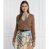 Swetry damskie - GUESS Kardigan | Regular Fit | z dodatkiem wełny - miniaturka - grafika 1