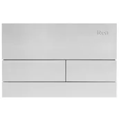 Stelaże i zestawy podtynkowe do WC - Rea Przycisk typu T do stelaża podtynkowego WC Stal Szczotkowana - miniaturka - grafika 1