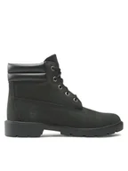 Buty dla chłopców - Timberland Trapery 6 In Basic Boot TB0A2MBJ0011 Czarny - miniaturka - grafika 1