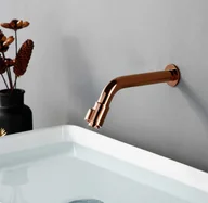 Baterie umywalkowe - Bateria umywalkowa RONDES różowe złoto - miniaturka - grafika 1