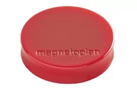 Magnesy - MAGNETOPLAN Magnesy Ergo Medium, średnica 30 x 8 mm, 10 sztuk, czerwone 4013695043265 - miniaturka - grafika 1