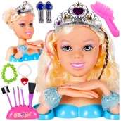 Zabawy w naśladowanie dorosłych - Duża Głowa Lalka Do Stylizacji Czesania Makijażu  X03 - miniaturka - grafika 1