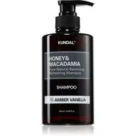 Szampony do włosów - KUNDAL Honey & Macadamia Amber Vanilla szampon naturalny do włosów suchych i zniszczonych 500 ml - miniaturka - grafika 1