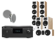 Kino domowe - Yamaha T758 V3i (czarny) + Diva 6 + 3 + 7 (dąb) + RD 260 - miniaturka - grafika 1