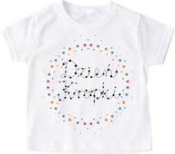 Koszulki dla dziewczynek - Koszulka W KROPKI NA DZIEŃ KROPKI do przedszkola - miniaturka - grafika 1