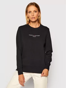 Tommy Hilfiger Bluza Essential WW0WW28220 Granatowy Loose Fit - Bluzy damskie - miniaturka - grafika 1