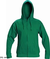 Odzież robocza - CERVA NAGAR - bluza z kapturem ściąganym sznurkiem 80% bawełna, 20% poliester - zielony XL - miniaturka - grafika 1