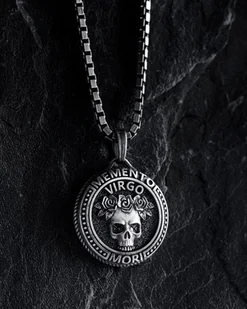 Wisiorek Znak zodiaku - VIRGO. MEMENTO MORI (panna) - Wisiorki - miniaturka - grafika 1