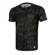 Koszulki sportowe męskie - Rashguard Pit Bull Performance Mesh Dillard Casino Czarny/Oliwkowy 3XL - miniaturka - grafika 1