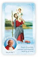 Ikony i obrazy sakralne - Święty Krzysztof obrazki - modlitwa kierowcy - miniaturka - grafika 1