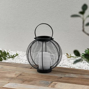 Lindby Mairuna latarnia solarna LED czarna 22,7 cm - Lampy ogrodowe - miniaturka - grafika 1