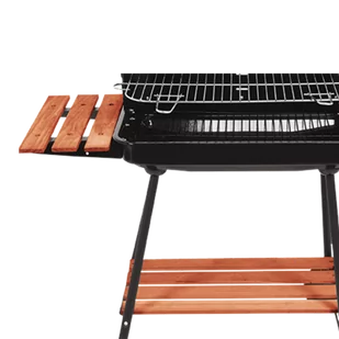 GRILL WĘGLOWY Z PÓŁKAMI, RUSZT 53X33CM - Grille - miniaturka - grafika 3