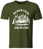 Koszulki męskie - GiTees, Koszulka Nie Mam Czasu, Jadę Do Lasu, rozmiar S - miniaturka - grafika 1
