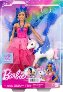 Barbie Sapphire skrzydlaty jednorożec Hrr16 - Lalki dla dziewczynek - miniaturka - grafika 1