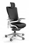 Fotele i krzesła biurowe - Fotel ergonomiczny biurowy obrotowy WAU 2 biały - miniaturka - grafika 1