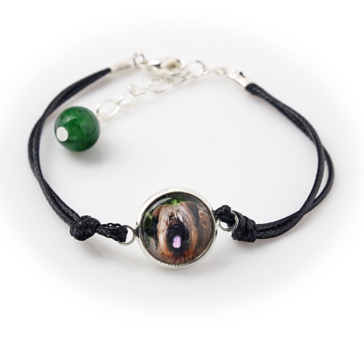 Owczarek francuski Briard, Berger de Brie - bransoletka z twoim zdjęciem handmade, wyjątkowa biżuteria marki Art-Dog