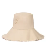 Czapki damskie - Kapelusz Guess AW5511 COT01 Beżowy jasny - miniaturka - grafika 1