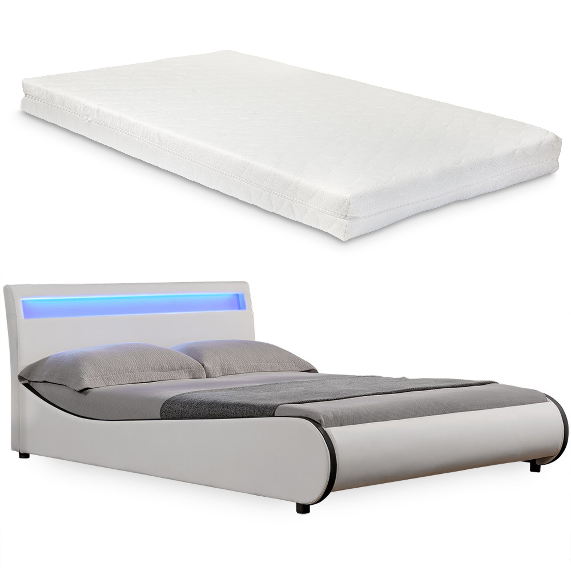 Łóżko tapicerowane Corium® LED 