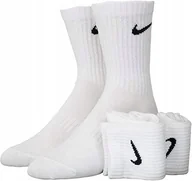 Skarpetki męskie - Skarpety Męskie Nike Białe Bawełniane r. 34-38 Sportowe 3 Pary - miniaturka - grafika 1