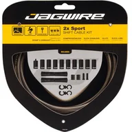 Części rowerowe - Jagwire Jagwire 2X Sport Shift Linka przerzutki - zestaw do Shimano/SRAM, carbon silver  2021 Linki przerzutki i pancerze 18020210 - miniaturka - grafika 1