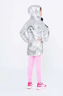 Karl Lagerfeld spodnie dresowe dziecięce kolor różowy z nadrukiem - Spodnie i spodenki dla dziewczynek - miniaturka - grafika 1