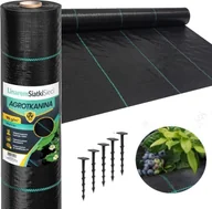 Agrowłókniny - Linarem SiatkiSieci AGROTKANINA 70g 3,2x100m AGROWŁÓKNINA CZARNA MATA SCÓŁKUJĄCA NA CHWASTY UV3 - miniaturka - grafika 1