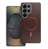 Etui i futerały do telefonów - Futerał GENTLEMAN MAG COVER kompatybilny z MagSafe do SAMSUNG S25 PLUS brązowy - miniaturka - grafika 1