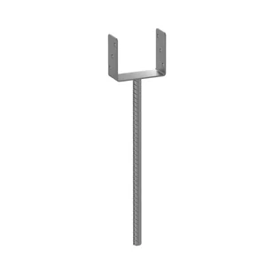 Podstawa słupa 141x624x124 mm PS 140U ZN ocynk Domax - Kotwy - miniaturka - grafika 1