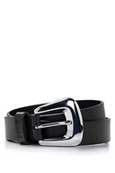 Paski - BOSS Women's Joan pasek 3 cm, czarny1, 70 - miniaturka - grafika 1