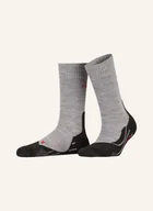 Skarpetki damskie - Falke Trekkingowe Skarpety tk2 Z Dodatkiem Wełny Merino grau - miniaturka - grafika 1