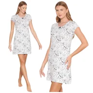 Bielizna nocna - KOSZULA NOCNA DAMSKA MORELLA Z WISKOZY WISKOZA KRÓTKI RĘKAW LETNIA KRÓTKA NA LATO KOBIECA XL - miniaturka - grafika 1