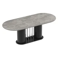 Stoły - Stół rozkładany CESARO Grey Stone MAT + Czarny HG - miniaturka - grafika 1