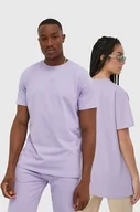 Koszulki i topy damskie - Arkk Copenhagen t-shirt bawełniany kolor fioletowy gładki - miniaturka - grafika 1