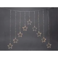 Oświetlenie świąteczne - Kurtyna świetlna gwiazdki 120 x 120 cm ciepłe białe - miniaturka - grafika 1