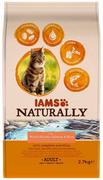 Sucha karma dla kotów - IAMS Naturally Cat Adult, Łosoś - 2,7 Kg - miniaturka - grafika 1