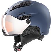 Kaski narciarskie - Uvex Hlmt 600 Visor Ski Helmet Blue Mat 57-59 cm 19/20 - miniaturka - grafika 1