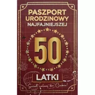 Kartki okolicznościowe i zaproszenia - Karnet Urodziny 50 Nowy paszport damskie - miniaturka - grafika 1