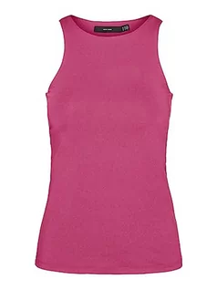 Koszulki i topy damskie - VERO MODA Women's VMBIANCA SL Tank TOP NOOS T-Shirt, Pink Yarrow, XS, różowy, XS - grafika 1