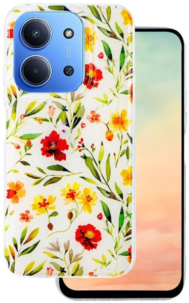 Nakładka Glow Glam do Xiaomi Redmi 15 4G EU / 15 5G EU 171,08 x 82,05 x 8,55 biała