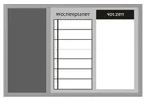 Tablice i flipcharty - Tablica na notatki WOCHENPLANER 3 w 1 60x40 cm ZELLER B003ESJUVA - miniaturka - grafika 1