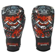 Rękawice bokserskie - Rękawice bokserskie Ground Game "Samurai" czarne 21BOXGLOSAM10  14 oz - miniaturka - grafika 1