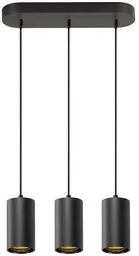 SLV - Asto Tube 3 Lampa Wisząca Black SLV - Lampy sufitowe - miniaturka - grafika 1