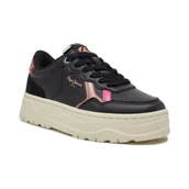 Trampki damskie - Pepe Jeans London Skórzane trampki KORE POPPY - miniaturka - grafika 1