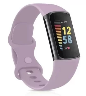 opaska pasek bransoleta SMOOTHBAND Fitbit Charge 5 / 6 jasnofioletowa - Akcesoria do smartwatchy - miniaturka - grafika 1